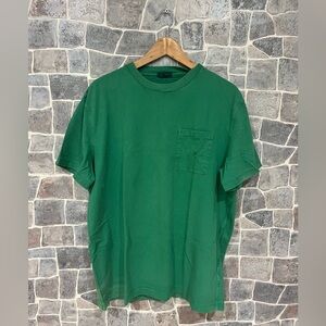 Green J Crew Short Sleeve Pocket T-Shirt in Large